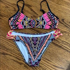 Printed Bikini, no pads in top